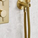 Bristan 1.5m Cone to Cone Smooth Shower Hose Brushed Brass