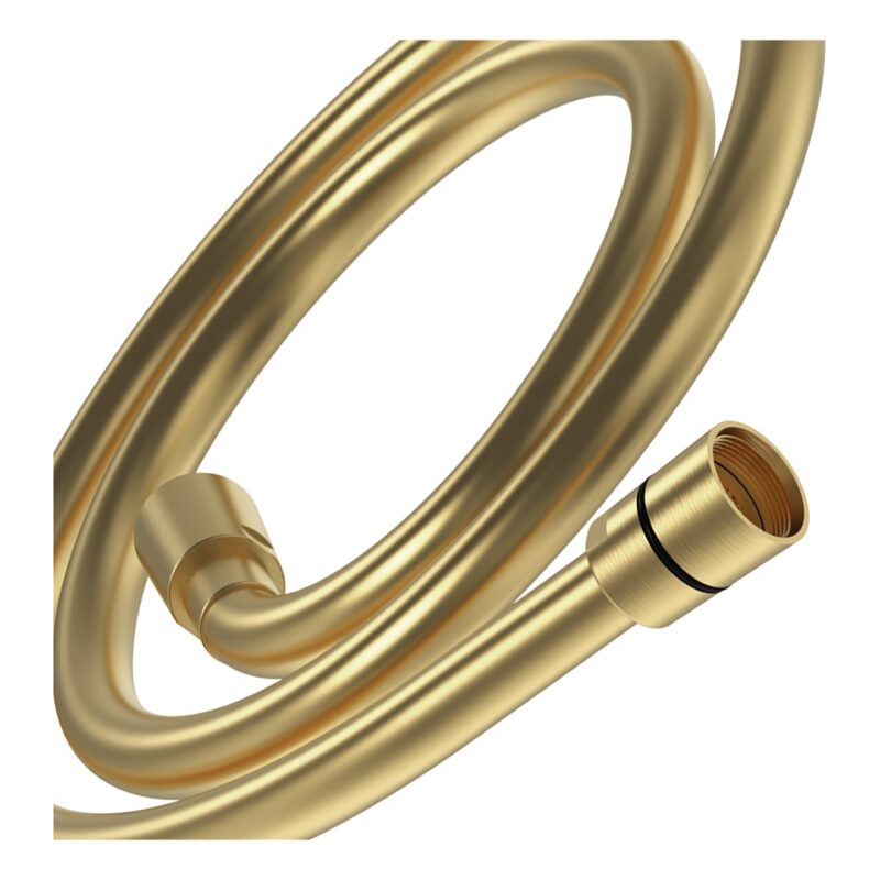 Bristan 1.5m Cone to Cone Smooth Shower Hose Brushed Brass
