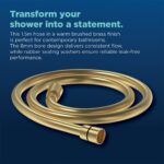 Bristan 1.5m Cone to Cone Smooth Shower Hose Brushed Brass