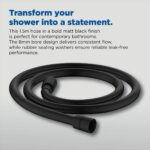 Bristan 1.5m Cone to Cone Smooth Shower Hose Black