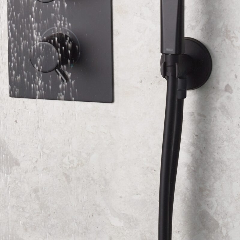 Bristan 1.5m Cone to Cone Smooth Shower Hose Black