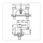 Bristan Hourglass Bath Shower Mixer Chrome