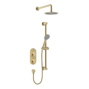 Bristan Hourglass Shower Pack 2 Brushed Brass