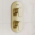 Bristan Hourglass Concealed Dual Control Shower Pack Brushed Brass