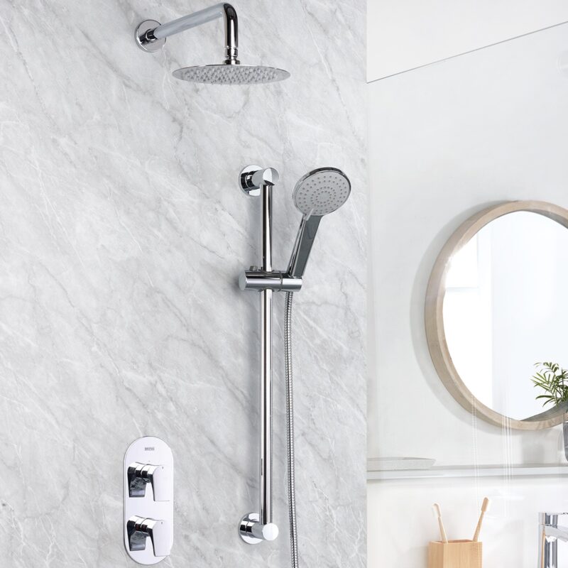 Bristan Hourglass Concealed Dual Control Shower Pack Chrome
