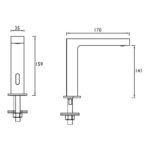 Bristan Infrared Automatic Timed Flow Basin Spout