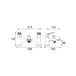 Bristan Iris Bath Shower Mixer