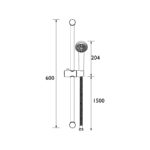 Bristan Shower Kit with Rub Clean Handset