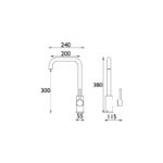 Bristan Lemon Easyfit Sink Mixer Tap Black