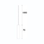 Bristan Qube Square Light Pull