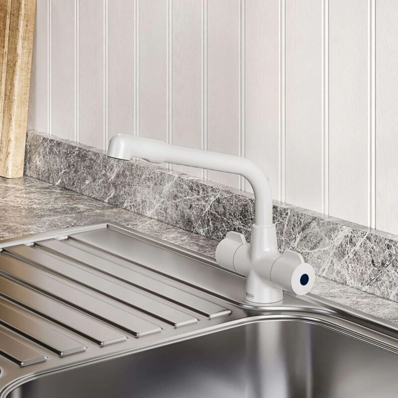 Bristan Manhattan Easyfit Mono Sink Mixer White