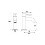 Bristan Mila Bath Taps Chrome