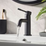 Bristan Mila Basin Mixer with Clicker Waste Black