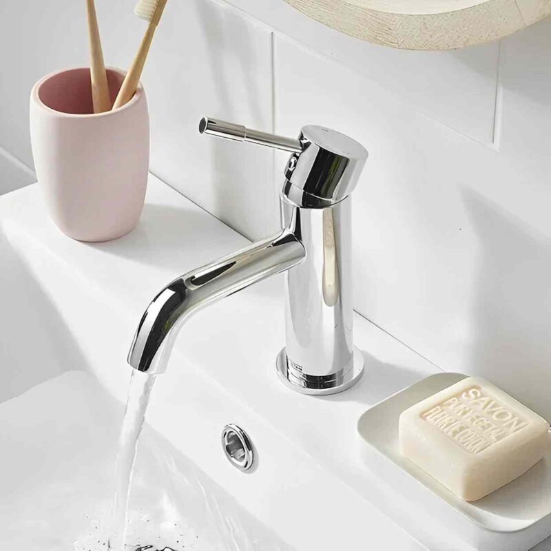 Bristan Mila Basin Mixer with Clicker Waste Chrome