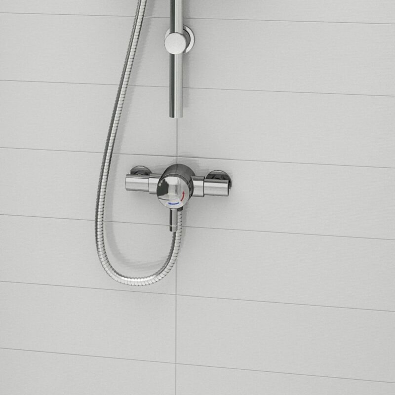 Bristan Gummers Opac Exposed Mini Shower Valve with Lever Chrome