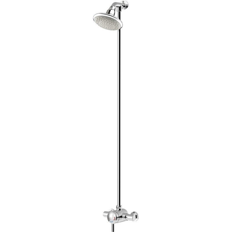 Bristan Thermostatic Mini Shower Valve with Top Outlet Rigid Riser