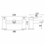 Bristan Mios Bath Filler Tap Chrome