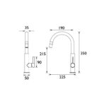 Bristan Melba Sink Mixer Tap Black