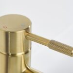 Bristan Molida Brushed Brass Eco Start Basin Mixer Tap