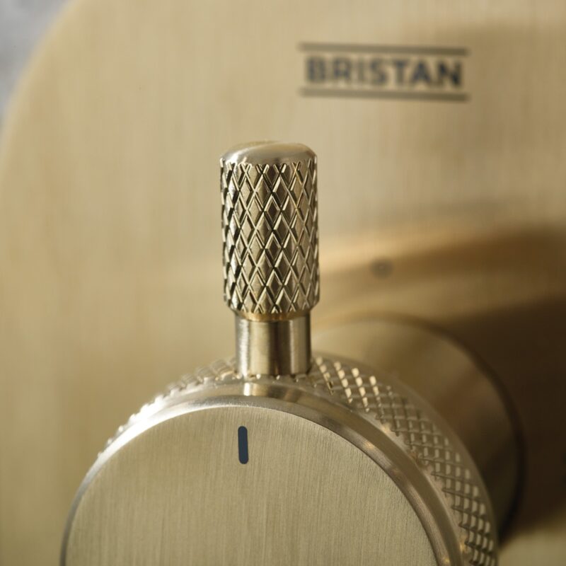 Bristan Molida Concealed Dual Control Shower Pack 2 Brushed Brass