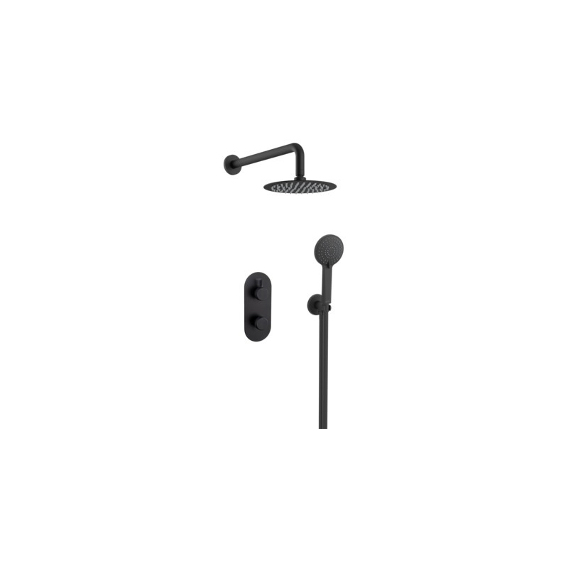 Bristan Molida Concealed Dual Control Shower Pack 2 Black