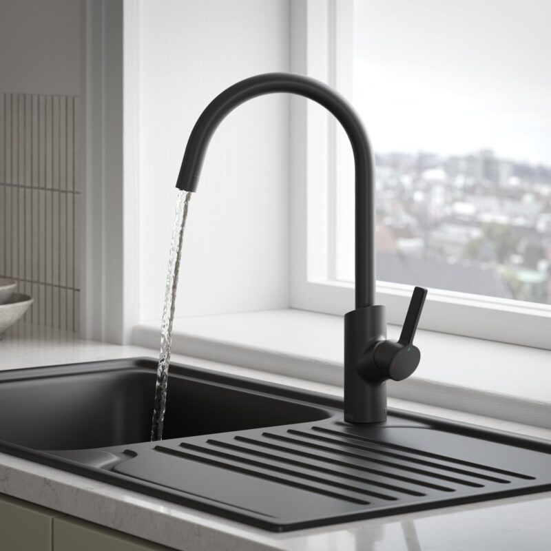 Bristan Maple Easyfit Sink Mixer Tap Black
