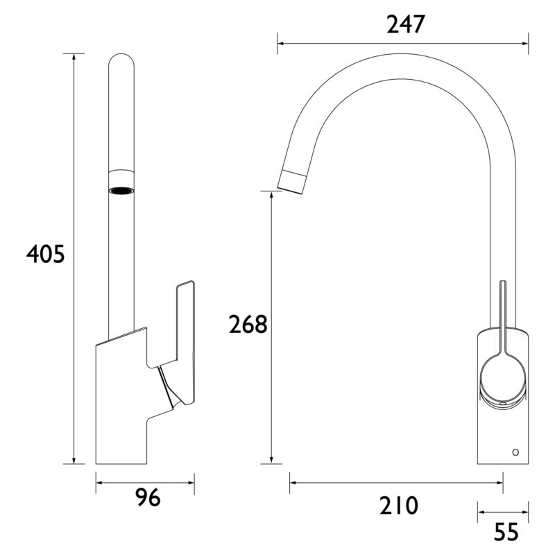 Bristan Maple Easyfit Sink Mixer Tap Chrome