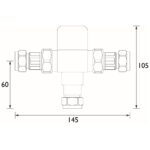 Bristan Gummers 15mm TMV3 Thermostatic Mixing Valve
