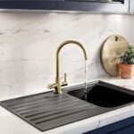 Bristan Monza Easyfit Kitchen Sink Mixer Tap Brushed Brass
