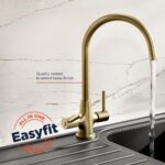Bristan Monza Easyfit Kitchen Sink Mixer Tap Brushed Brass