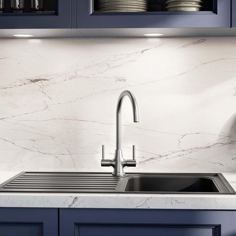 Bristan Monza Easyfit Sink Mixer Brushed Nickel