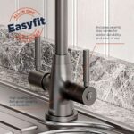 Bristan Monza Easyfit Kitchen Sink Mixer Tap Gun Metal Grey