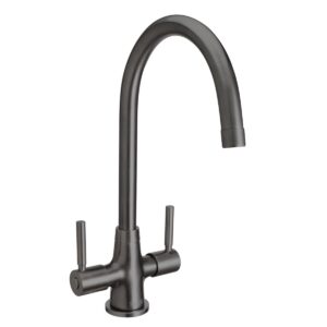 Bristan Monza Easyfit Kitchen Sink Mixer Tap Gun Metal Grey