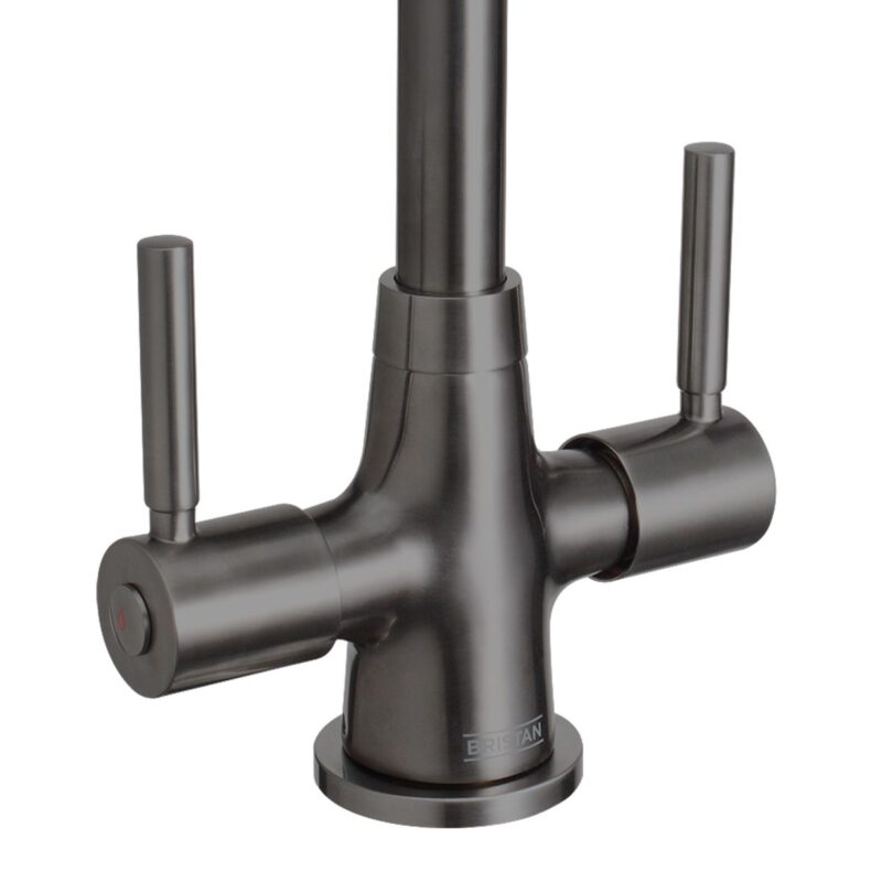 Bristan Monza Easyfit Kitchen Sink Mixer Tap Gun Metal Grey