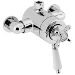 Bristan 1901 Exposed Concentric Chrome Top Outlet Shower Valve