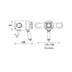 Bristan 1901 Exposed Dual Control Shower Valve Chrome