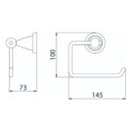 Bristan 1901 Toilet Roll Holder Chrome