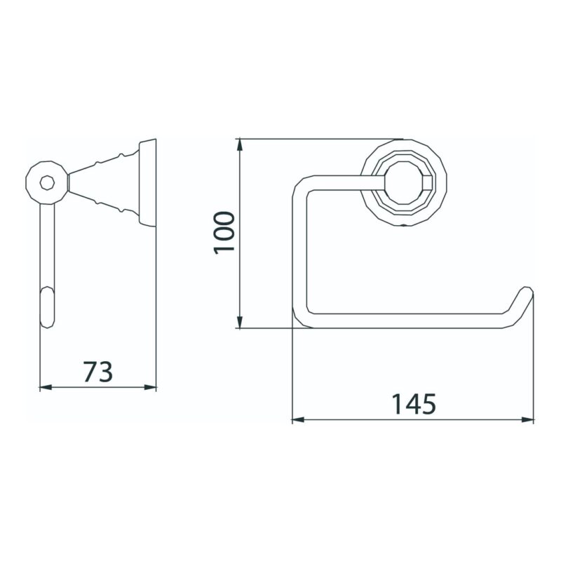 Bristan 1901 Toilet Roll Holder Chrome