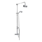 Bristan 1901 Exposed Sequential Shower Valve with Rigid Riser Kit Chrome