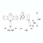 Bristan 1901 Exposed Sequential Top Outlet Shower Valve