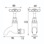 Bristan 1901 Bib Taps