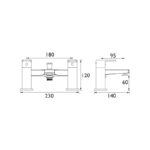 Bristan Niva Bath Shower Mixer