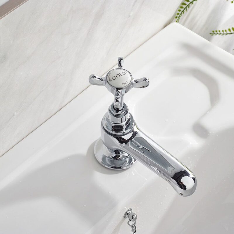 Bristan 1901 Vanity Basin Taps Chrome with Ceramic Disc Valves