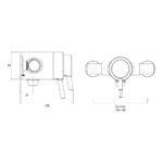 Bristan Prism Exposed Concentric Chrome Shower Valve