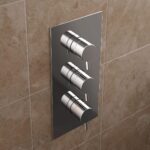 Bristan Prism Concealed Thermostatic 3 Control Shower Valve, 2 Outlets