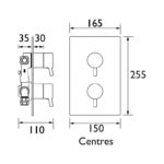 Bristan Prism Concealed Thermostatic Shower Valve with Diverter