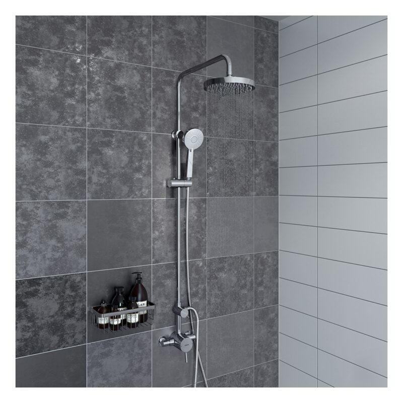 Bristan Prism Exposed Single Control Shower with Rigid Riser