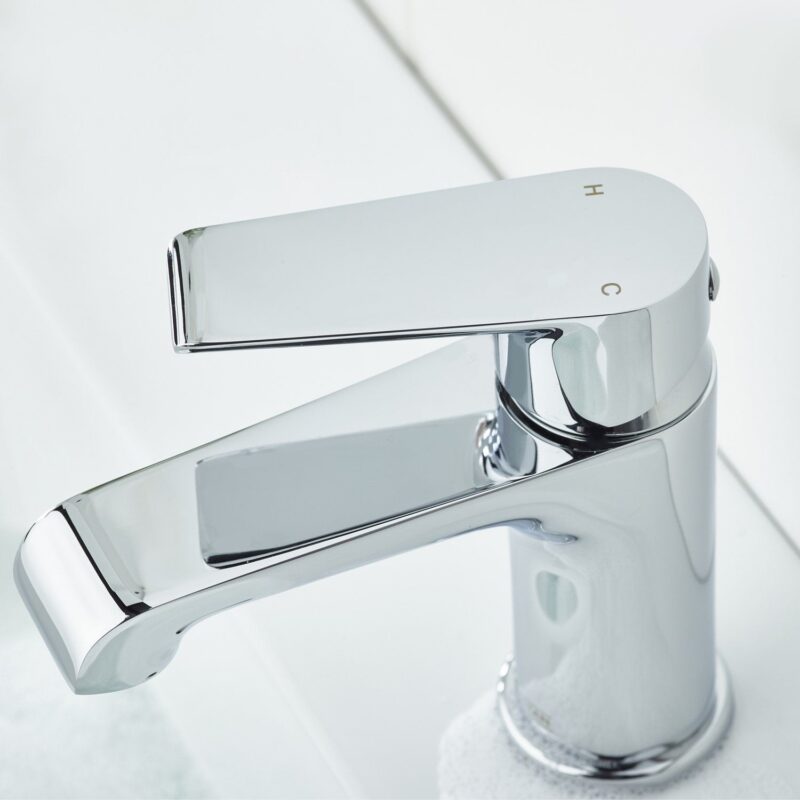 Bristan Polo Basin Mixer Tap with Clicker Waste