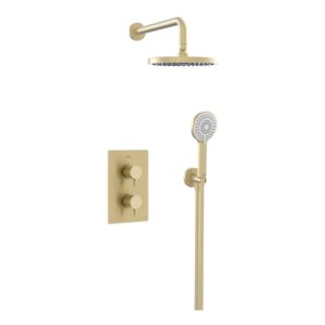 Bristan Prism Shower Pack 2 Brushed Brass