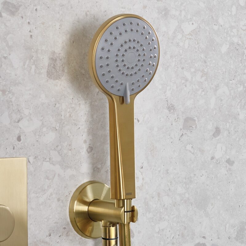 Bristan Prism Shower Pack 2 Brushed Brass